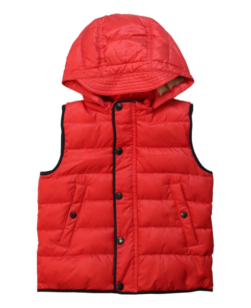 A Red Outerwear Vests from Burberry in size 3T for neutral. (Front View)