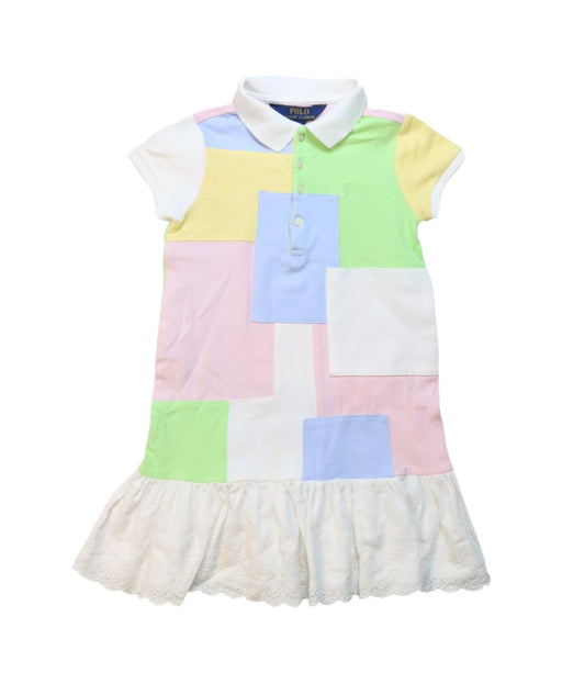A Multicolour Short Sleeve Dresses from Polo Ralph Lauren in size 5T for girl. (Front View)
