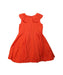 A Orange Sleeveless Dresses from Jacadi in size 6T for girl. (Front View)