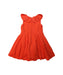 A Orange Sleeveless Dresses from Jacadi in size 6T for girl. (Back View)