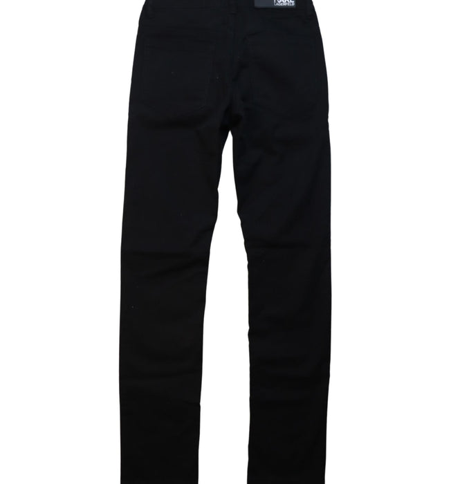A Black Casual Pants from Karl Lagerfeld in size 10Y for boy. (Back View)