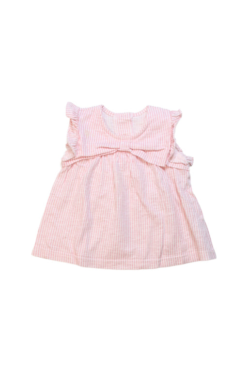 A Pink Sleeveless Dresses from Happyland in size 6-12M for girl. (Front View)