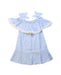 A Blue Sleeveless Dresses from Patachou in size 3T for girl. (Front View)