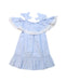 A Blue Sleeveless Dresses from Patachou in size 3T for girl. (Back View)