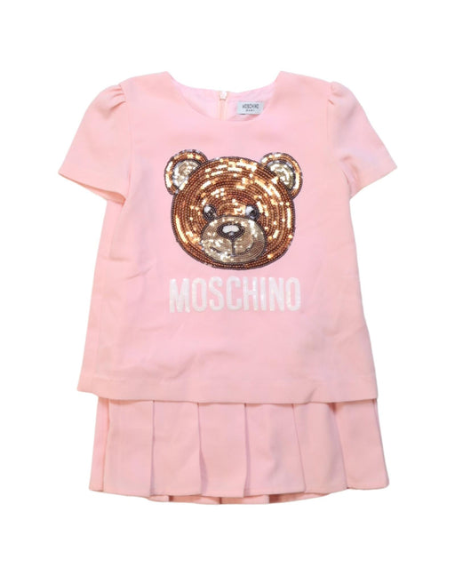 A Multicolour Short Sleeve Dresses from Moschino in size 2T for girl. (Front View)
