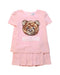 A Multicolour Short Sleeve Dresses from Moschino in size 2T for girl. (Front View)