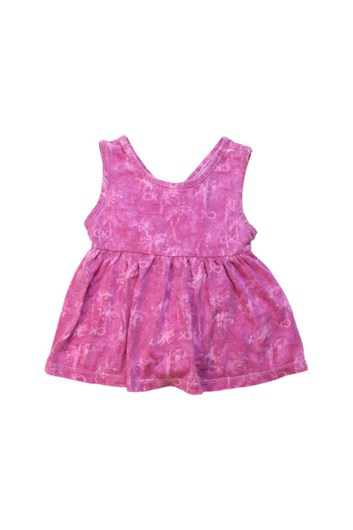 A Pink Sleeveless Tops from Calvin Klein in size 18-24M for girl. (Front View)