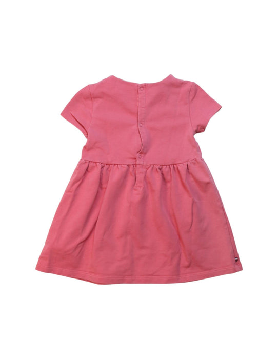 A Pink Short Sleeve Dresses from Tommy Hilfiger in size 12-18M for girl. (Back View)
