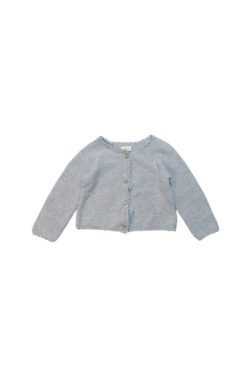 A Grey Cardigans from Mides in size 6-12M for girl. (Front View)