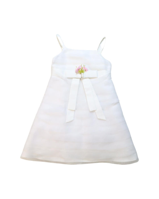 A White Sleeveless Dresses from Nicholas & Bears in size 6-12M for girl. (Front View)