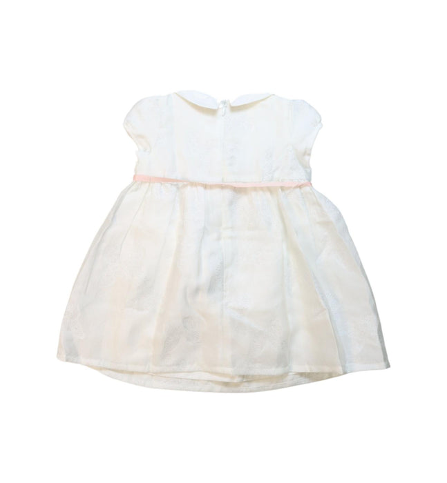 A Pink Short Sleeve Dresses from Momonittu in size 12-18M for girl. (Back View)
