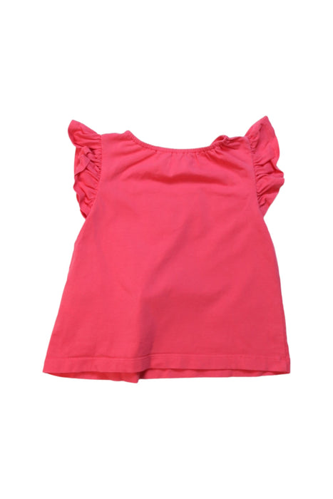 A Pink Sleeveless Tops from Momonittu in size 3-6M for girl. (Back View)