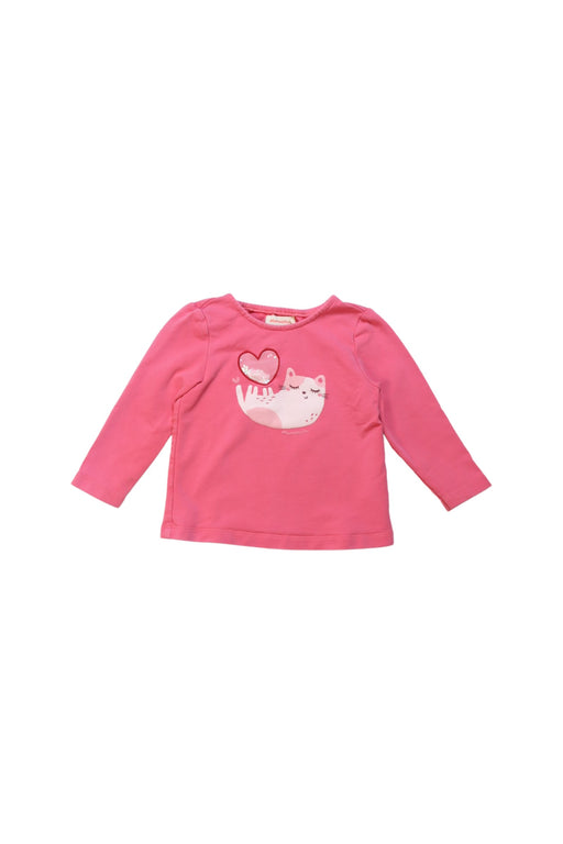 A Multicolour Long Sleeve T Shirts from Momonittu in size 12-18M for girl. (Front View)