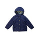 A Navy Puffer/Quilted Jackets from Chickeeduck in size 2T for neutral. (Front View)