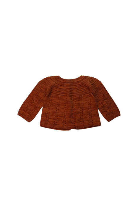 A Brown Cardigans from Misha & Puff in size 2T for girl. (Back View)