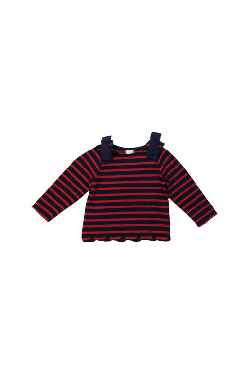 A Navy Long Sleeve Tops from Petit Main in size 18-24M for girl. (Front View)