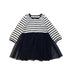 A Black Long Sleeve Dresses from Petit Bateau in size 18-24M for girl. (Front View)