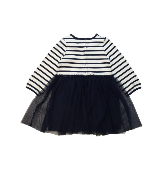 A Black Long Sleeve Dresses from Petit Bateau in size 18-24M for girl. (Back View)