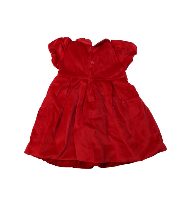 A Red Short Sleeve Dresses from Romeo Gigli in size 6-12M for girl. (Back View)