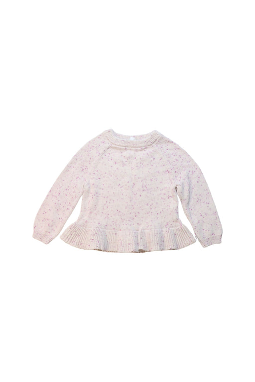 A Pink Knit Sweaters from Jamie Kay in size 2T for girl. (Front View)