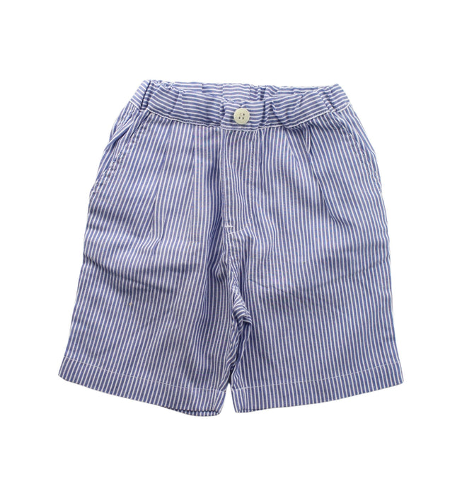 A Blue Shorts from Petit Main in size 18-24M for boy. (Front View)