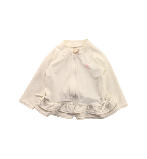 A White Long Sleeve Tops from Petit Main in size 12-18M for girl. (Front View)
