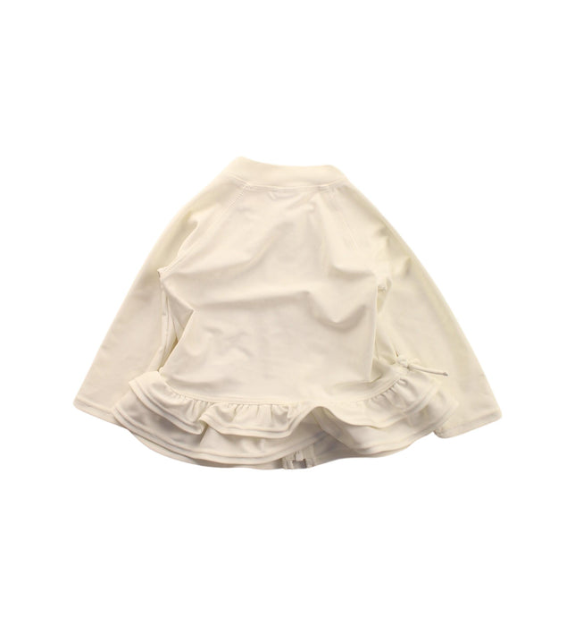 A White Long Sleeve Tops from Petit Main in size 12-18M for girl. (Back View)