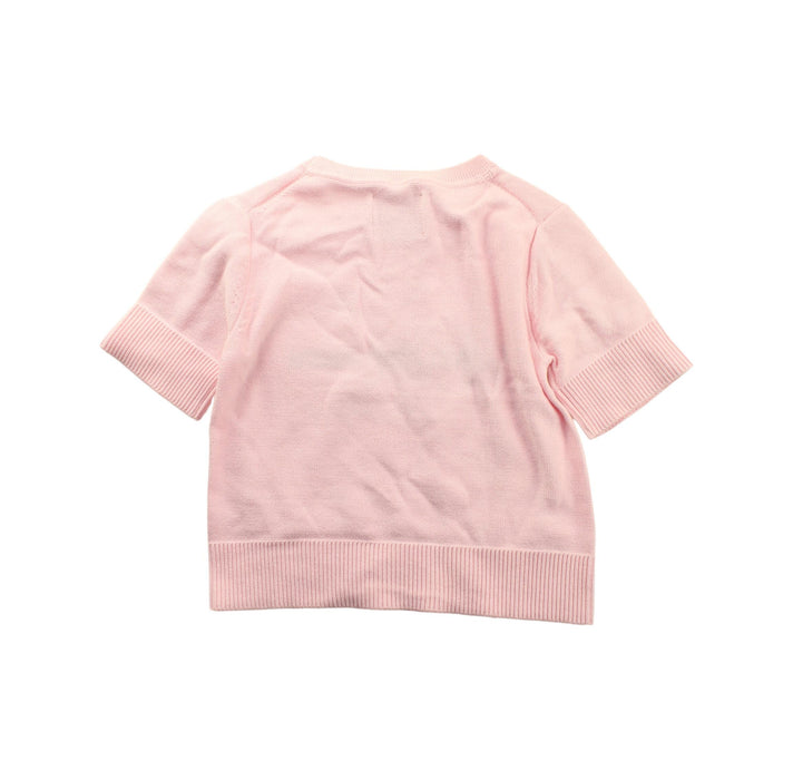 A Pink Short Sleeve Tops from Calvin Klein in size 8Y for girl. (Back View)