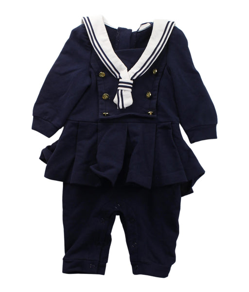 A Blue Long Sleeve Jumpsuits from Nicholas & Bears in size 6-12M for girl. (Front View)
