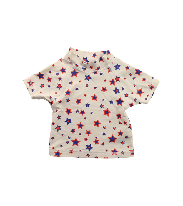 A White Rash Guards from Seed in size 3-6M for girl. (Front View)