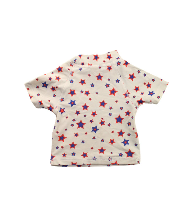 A White Rash Guards from Seed in size 3-6M for girl. (Back View)