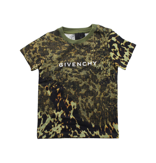 A Green Short Sleeve T Shirts from Givenchy in size 2T for boy. (Front View)