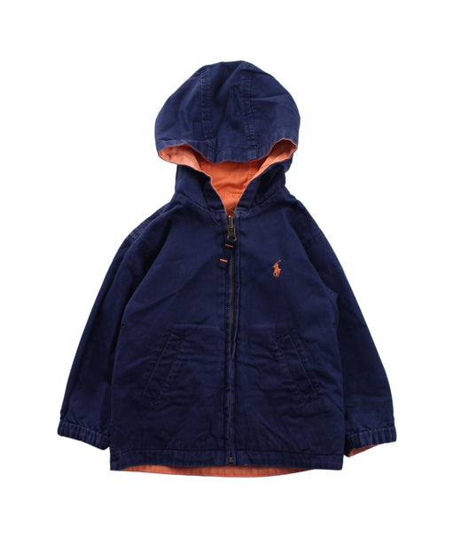 A Blue Lightweight Jackets from Polo Ralph Lauren in size 12-18M for boy. (Front View)