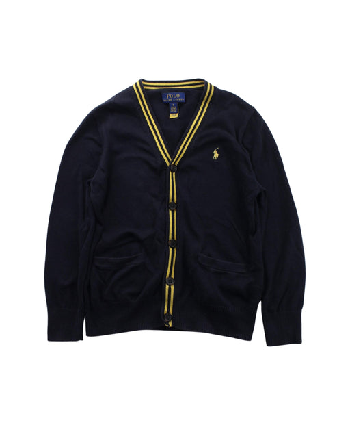 A Blue Cardigans from Polo Ralph Lauren in size 6T for boy. (Front View)