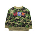 A Green Crewneck Sweatshirts from BAPE KIDS in size 4T for boy. (Front View)