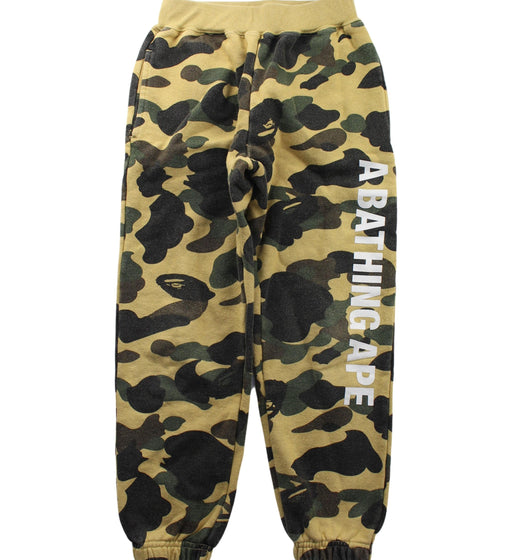 A Yellow Sweatpants from BAPE KIDS in size 5T for boy. (Front View)