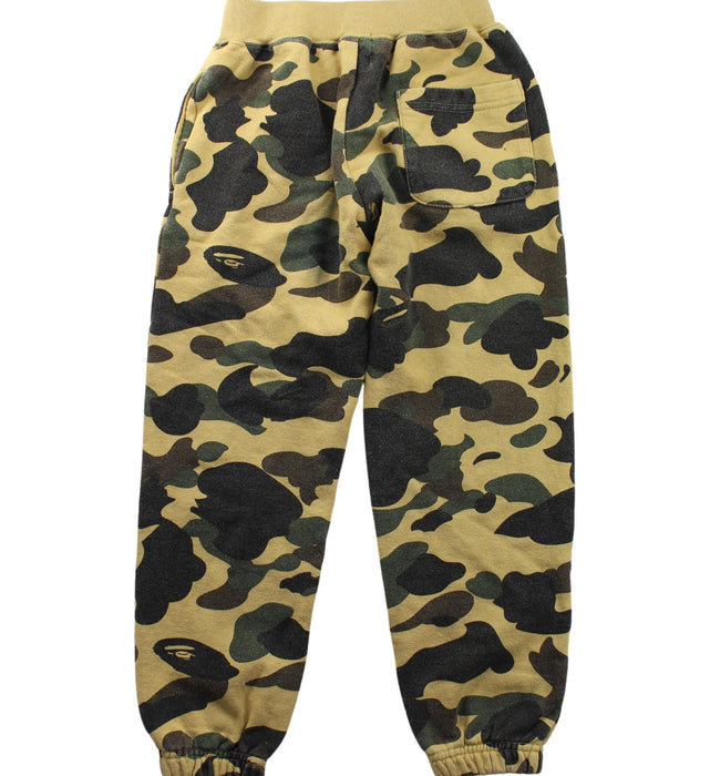 A Yellow Sweatpants from BAPE KIDS in size 5T for boy. (Back View)