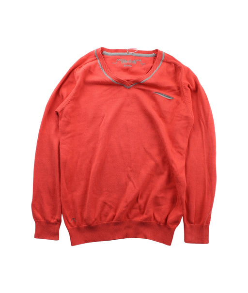 A Orange Knit Sweaters from Chateau de Sable in size 10Y for boy. (Front View)