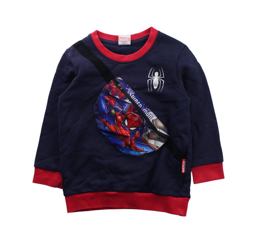 A Blue Crewneck Sweatshirts from Marvel in size 6T for boy. (Front View)