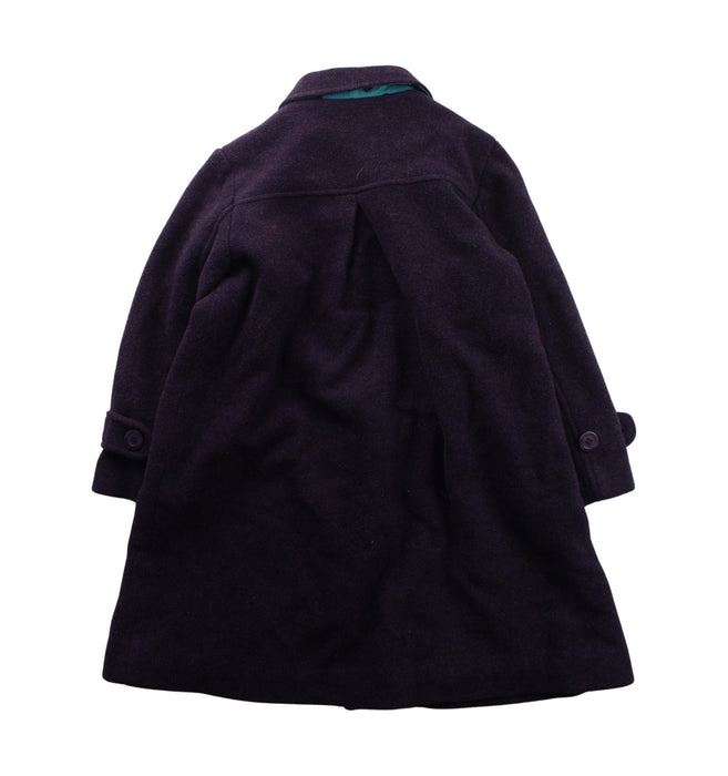 A Purple Coats from Petit Bateau in size 6T for girl. (Back View)