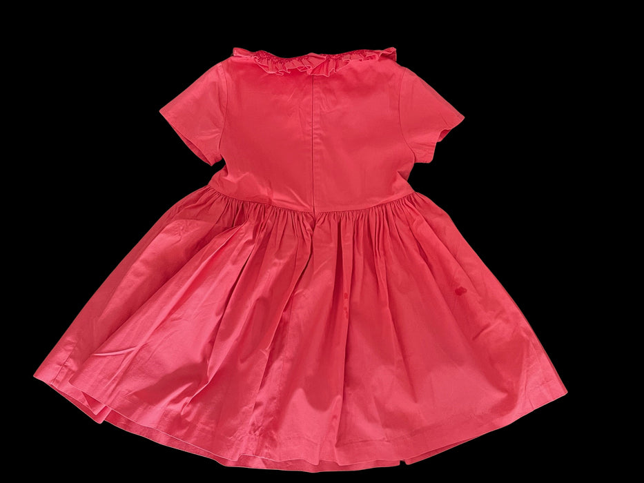 A Orange Short Sleeve Dresses from Jacadi in size 8Y for girl. (Back View)