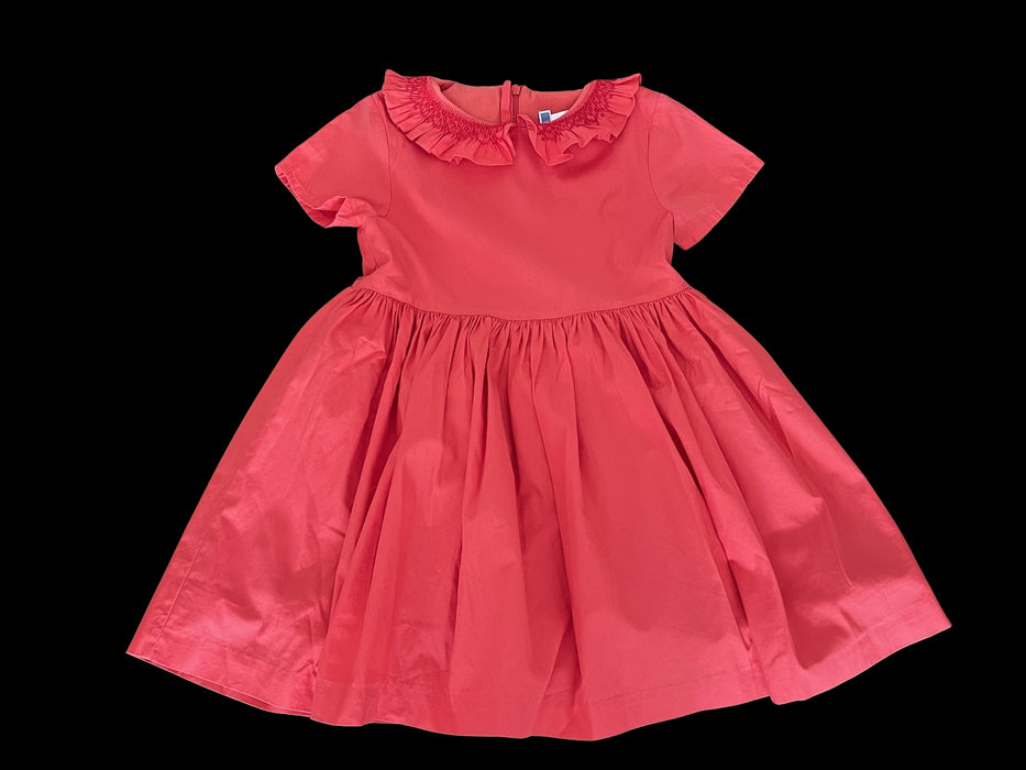 A Orange Short Sleeve Dresses from Jacadi in size 8Y for girl. (Front View)