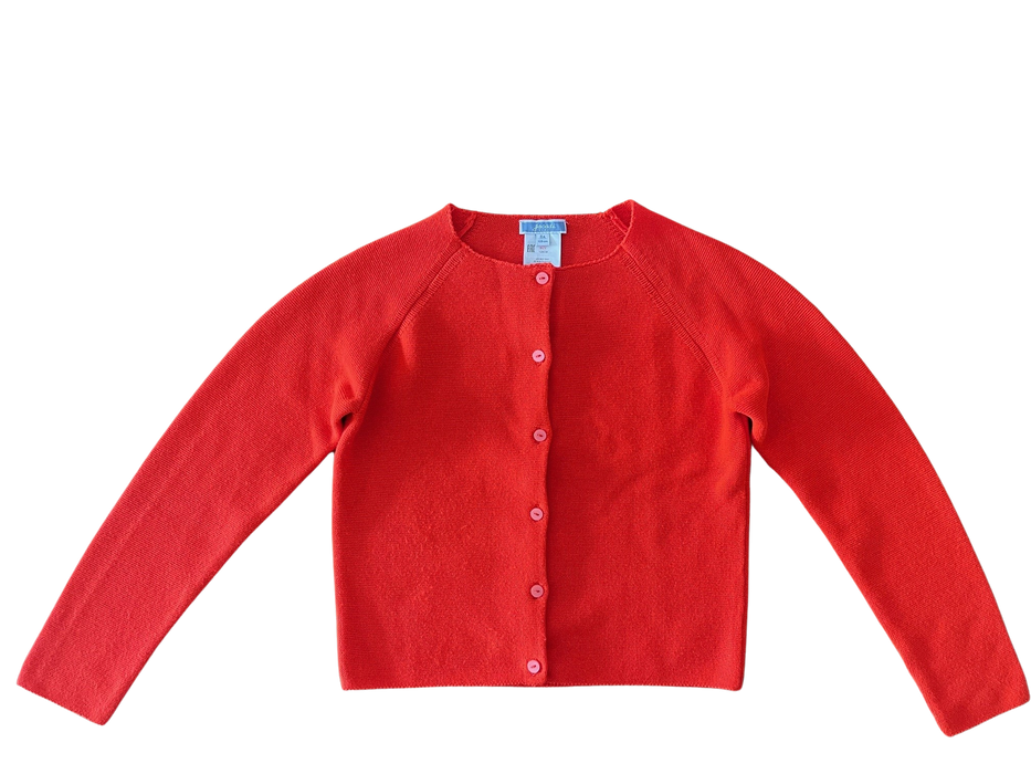 A Orange Cardigans from Jacadi in size 8Y for girl. (Front View)