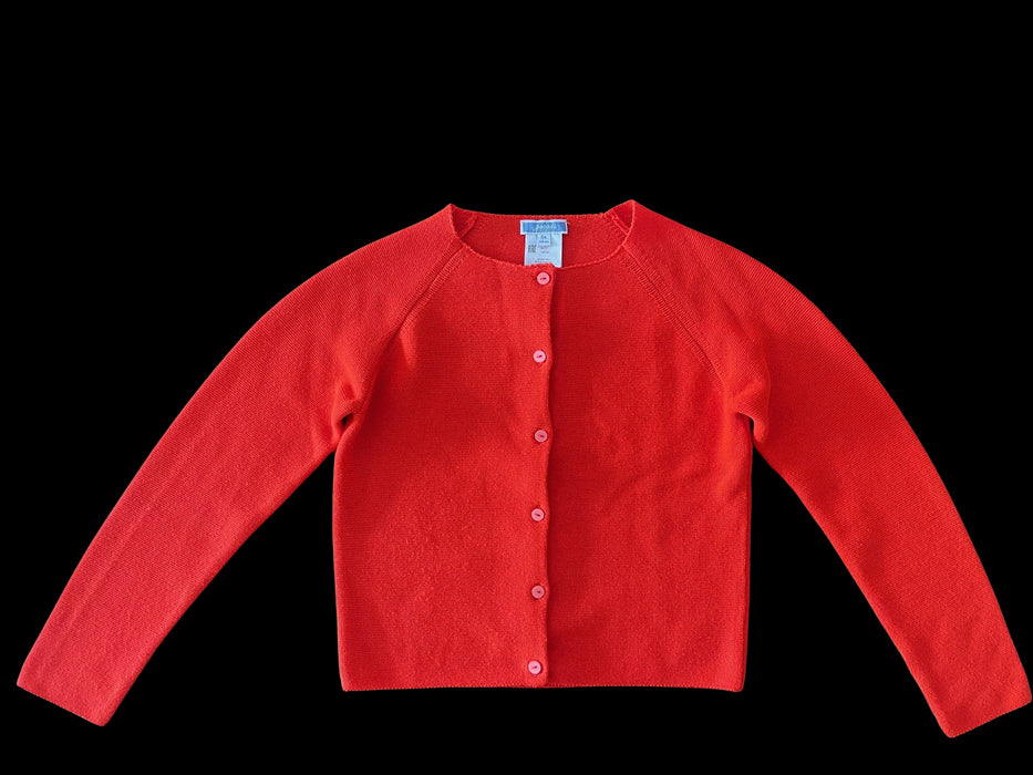A Orange Cardigans from Jacadi in size 8Y for girl. (Front View)