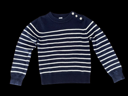 A Navy Knit Sweaters from Petit Bateau in size 8Y for neutral. (Front View)