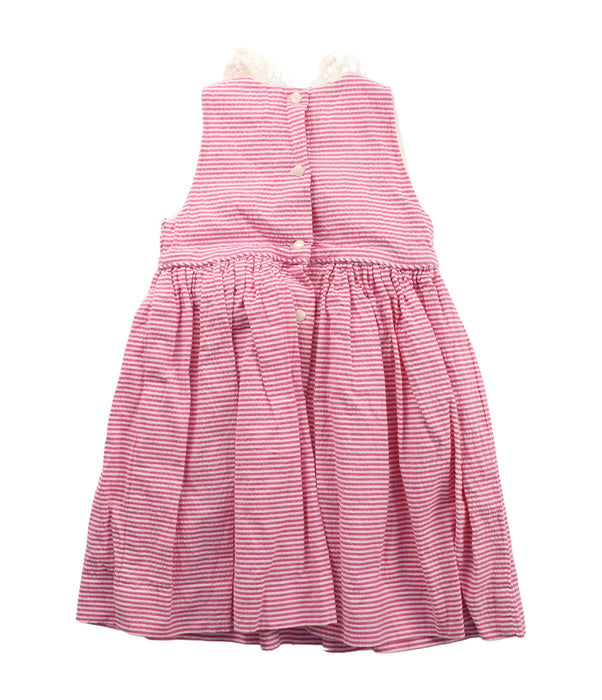 A Pink Sleeveless Dresses from Ralph Lauren in size 2T for girl. (Back View)