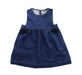 A Blue Sleeveless Dresses from Petit Bateau in size 2T for girl. (Front View)