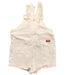A White Overall Shorts from Seed in size 12-18M for girl. (Back View)