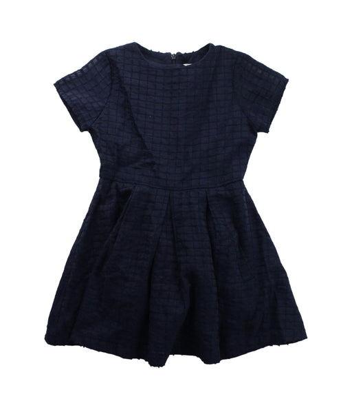 A Blue Short Sleeve Dresses from Seed in size 2T for girl. (Front View)