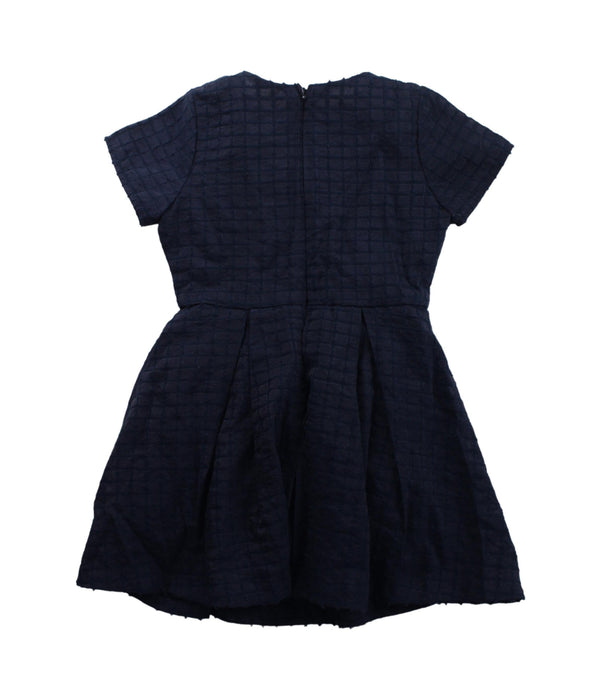 A Blue Short Sleeve Dresses from Seed in size 2T for girl. (Back View)